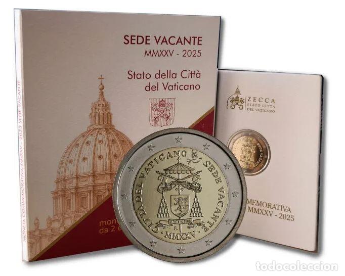 Euros: VATICANO 2 EUROS 2025 - CONM. SEDE VACANTE - EN CARTERA OFICIAL