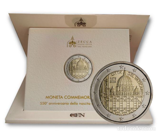 Euros: VATICANO 2 EUROS 2025 - CONM. MIGUEL ANGEL - EN CARTERA OFICIAL