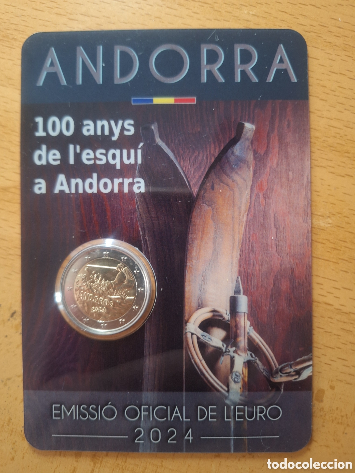 Euros: MONEDA CONMEMORATIVA 2&euro; EUROS ANDORRA 2024 CENTERIO ESQUI