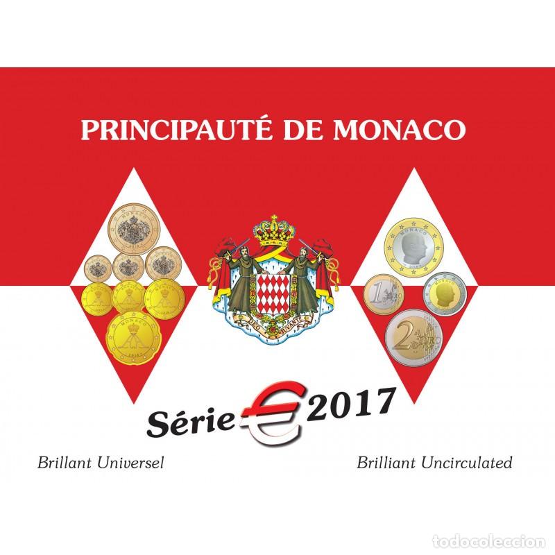 Euros: MONACO CARTERA OFICIAL 2017 BU - DESDE 1 CENTIMO A 2 EUROS - SIN CIRCULAR