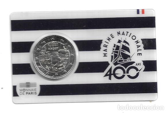 Euros: FRANCIA 2026. COINCARD DE 2 &euro; DEDICADO A LA ARMADA FRANCESA. MARINA NACIONAL.