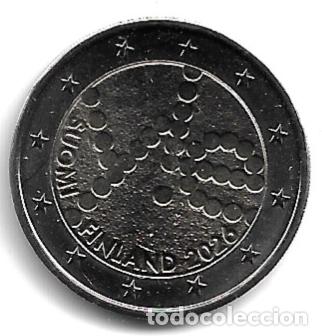 Euros: FINLANDIA 2026. MONEDA DE 2 &euro; DEDICADA A LOS 100 A&Ntilde;OD EL LA RADIODIFUSION FINESA. SIN CIRCULAR.