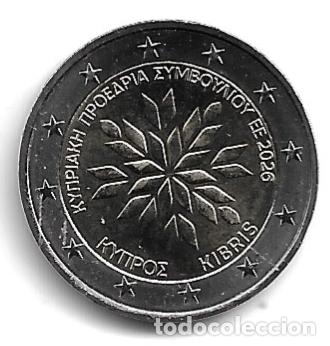 Euros: CHIPRE 2026. MONEDA DE 2 &euro; DEDICADA A LA PRESIDENCIA DE LA UE. SIN CIRCULAR.
