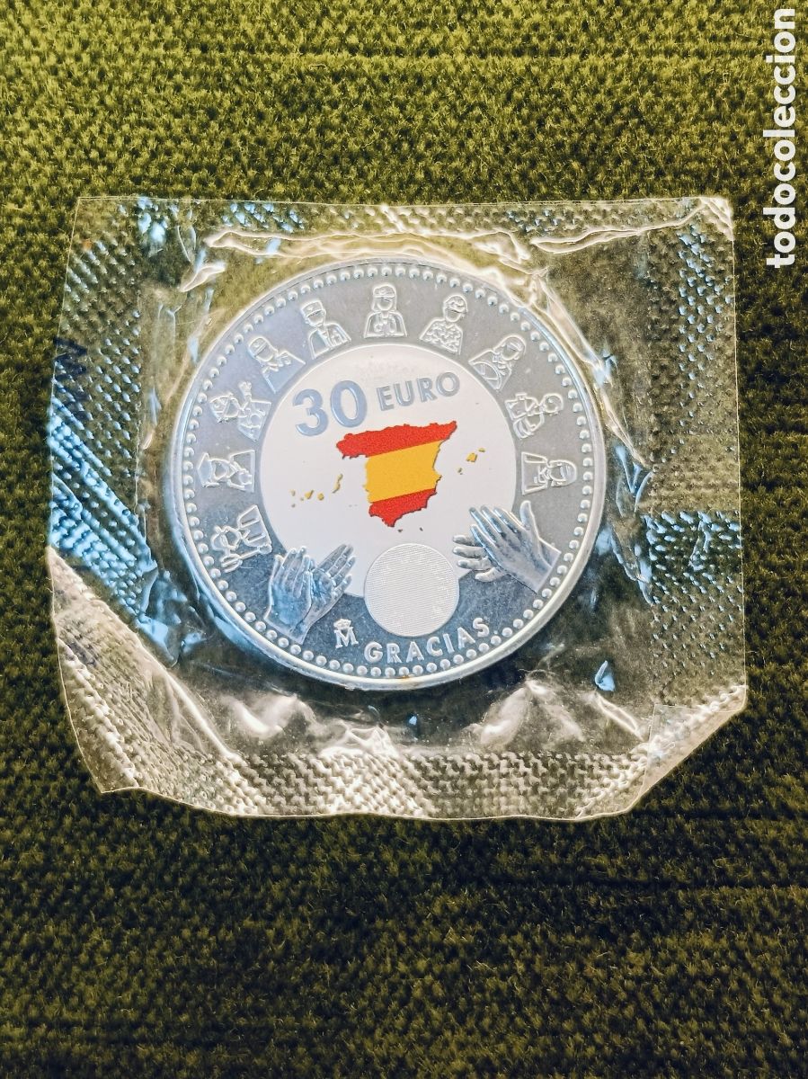 Euros: 30 EUROS - 2020 HOMENAJE A LOS HEROES DE LA PANDEMIA COVID - PLATA S/C EN SU FUNDA ORIGINAL FNMT