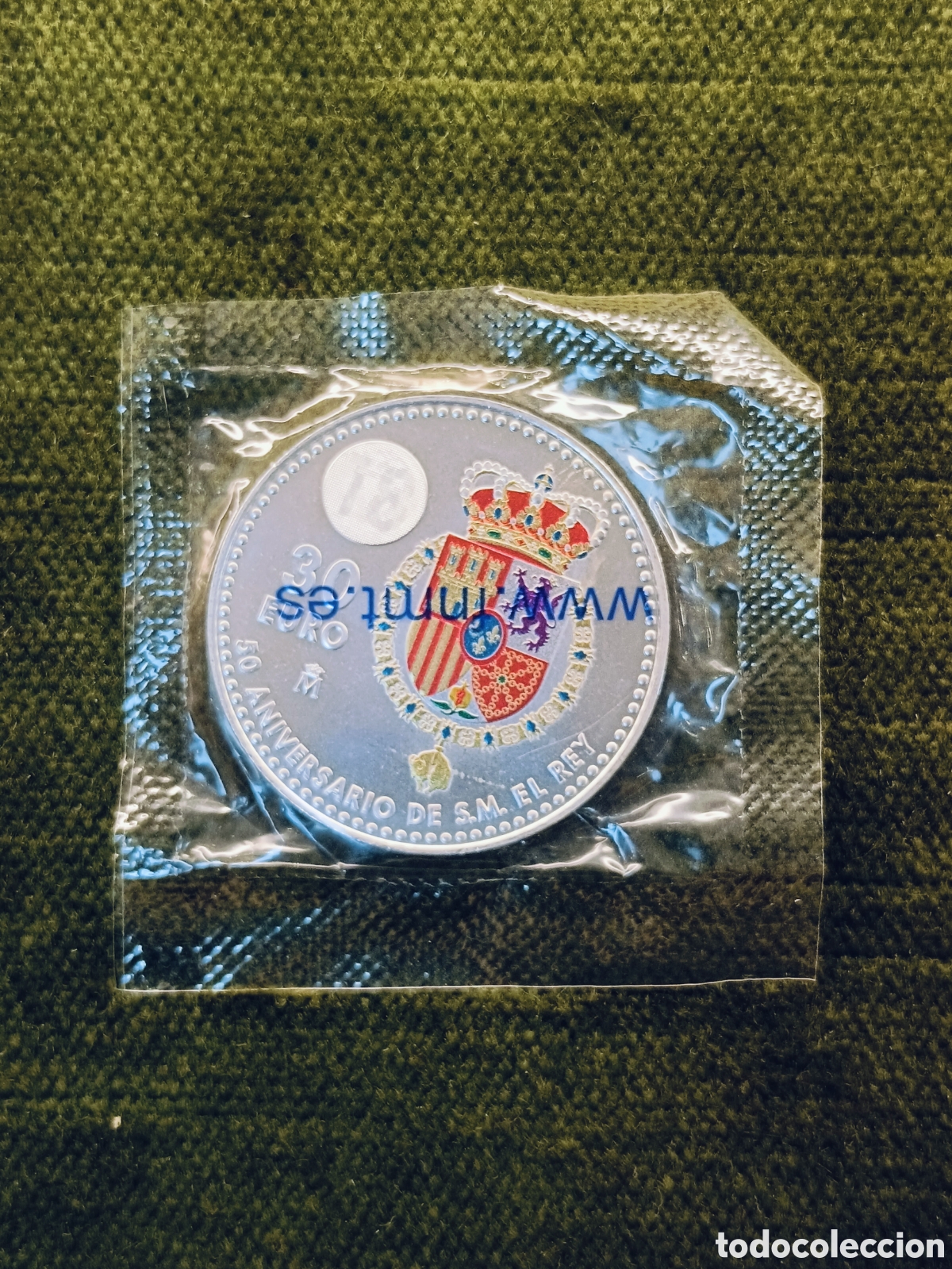 Euros: ESPA&Ntilde;A 2018. MONEDA DE 30 EUROS DE PLATA DEDICADA AL 50 ANIVERSARIO REY FELIPE. EN SU FUNDA ORIGINAL