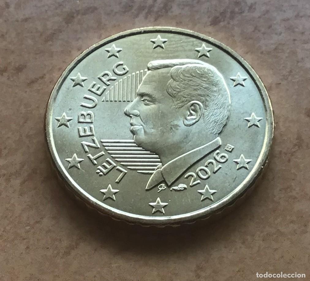 Euros: 50 c&eacute;ntimos de euro de Luxemburgo. A&ntilde;o 2026. Nuevo dise&ntilde;o. Sin circular