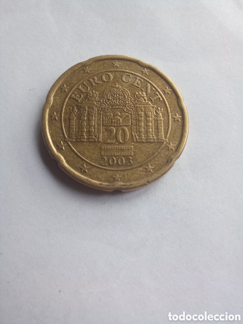 Euros: MONEDA 20 C&Eacute;NTIMOS DE EURO AUSTRIA - A&Ntilde;O 2003 (CASTILLO BELVEDERE)