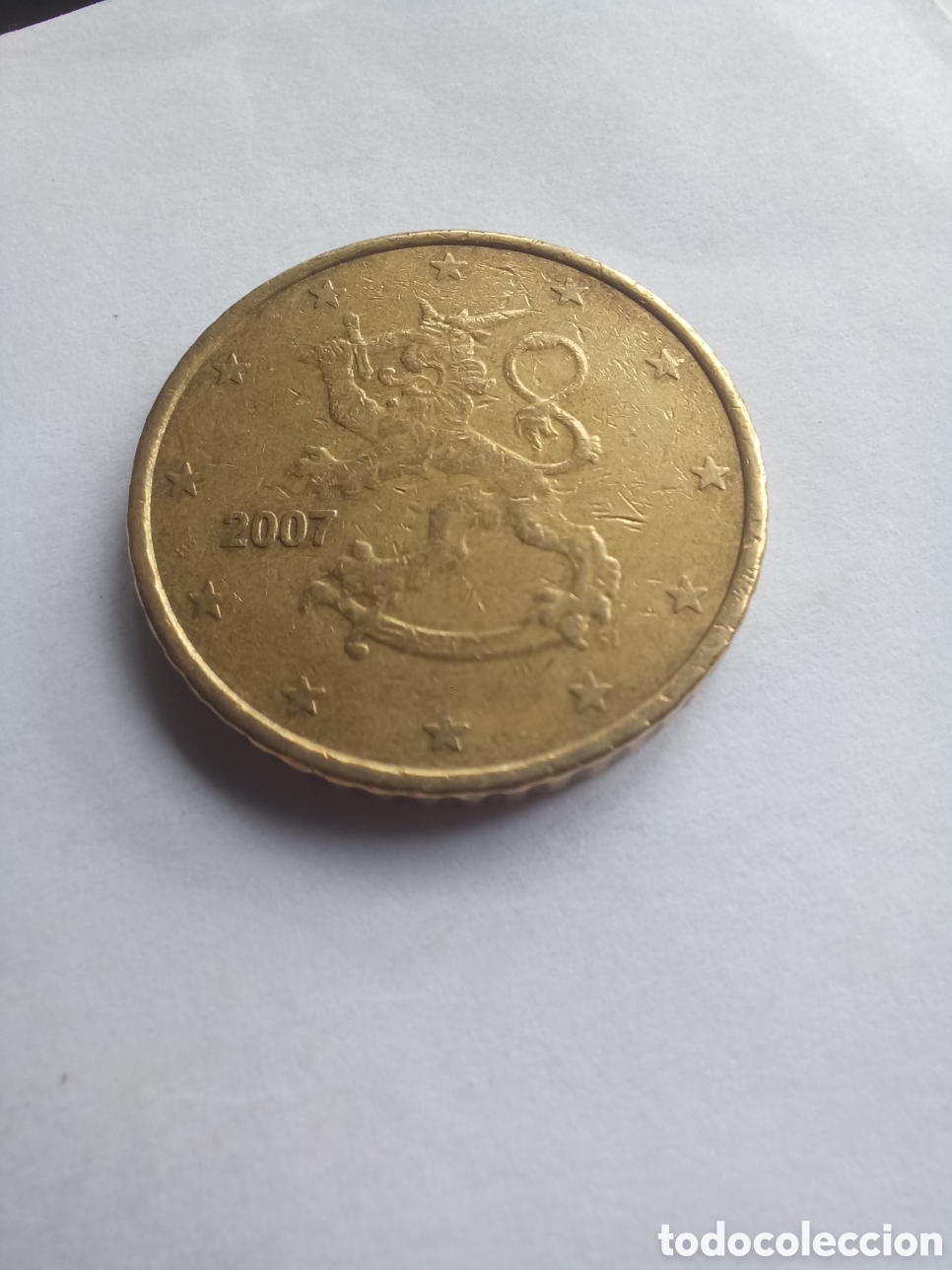 Euros: MONEDA 50 C&Eacute;NTIMOS DE EURO FINLANDIA - A&Ntilde;O 2007 (ESCUDO FINLANDIA)