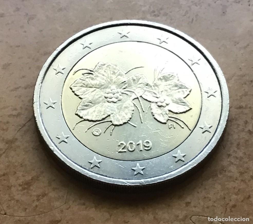 Euros: 2 euros de Finlandia. A&ntilde;o 2019