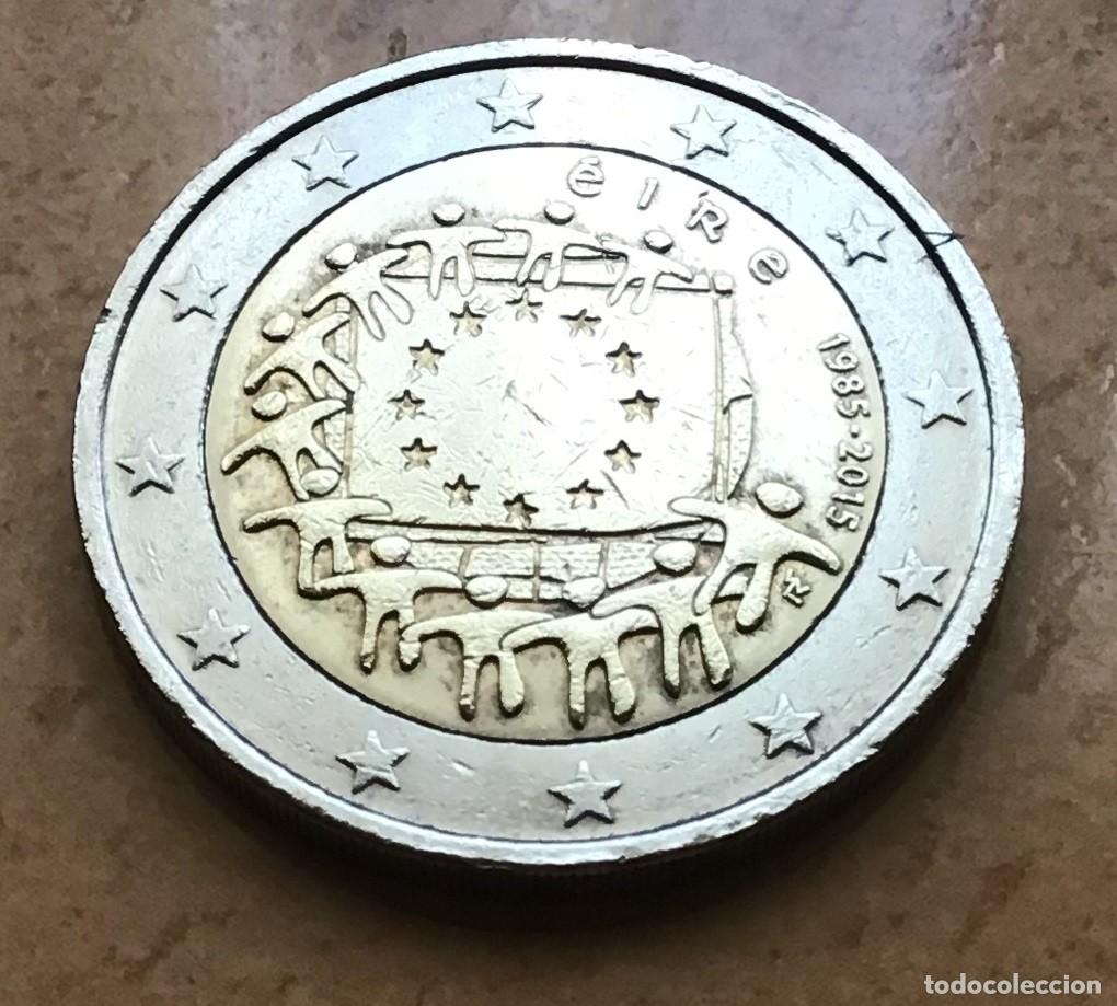 Euros: 2 euros conmemorativos de Irlanda. Bandera. A&ntilde;o 2015
