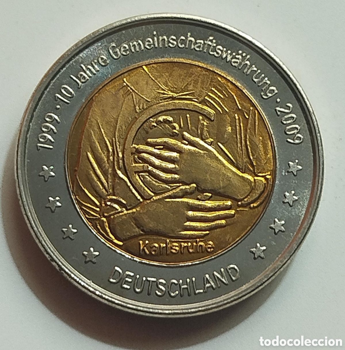 Euros: Moneda 2 Euros Specimen Prueba Alemania 2009 - Karlsruhe
