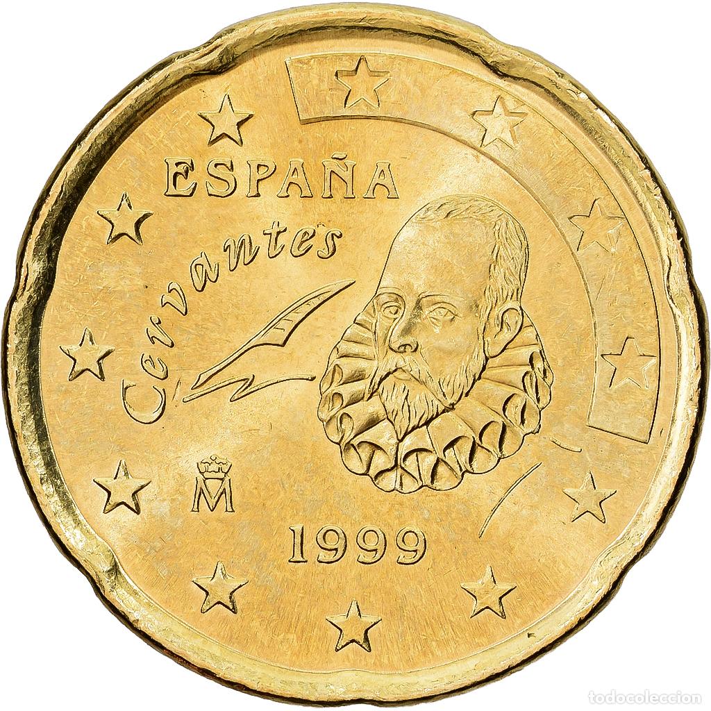 Euros: [#1552052] Espa&ntilde;a, Juan Carlos I, 20 Euro Cent, 1999, Madrid, Lat&oacute;n, EBC+, KM:1044