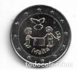 Euros: MALTA 2017. MONEDA DE 2 EUROS CONMEMORATIVA DE LOS NI&Ntilde;OS Y LA SOLIDARIDAD-PAZ. SIN CIRCULAR