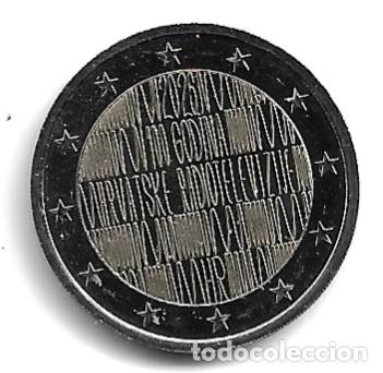 Euros: CROACIA 2026. MONEDA DE 2 &euro; DEDICADA A LA RADIO TELEVISION CROATA. SIN CIRCULAR.