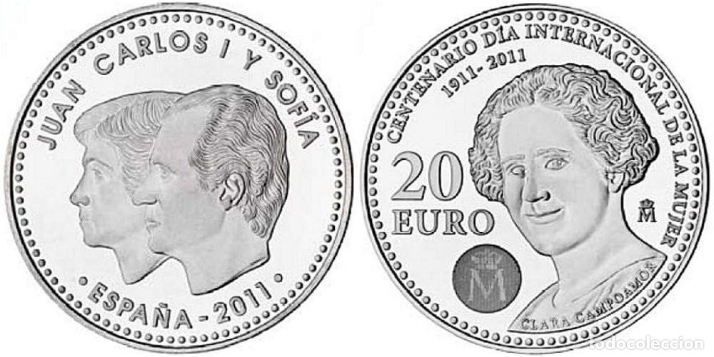 Euros: Espa&ntilde;a Moneda 20 Euros Conmemorativa D&iacute;a Internacional de la Mujer 2011 Km 1246 Plata