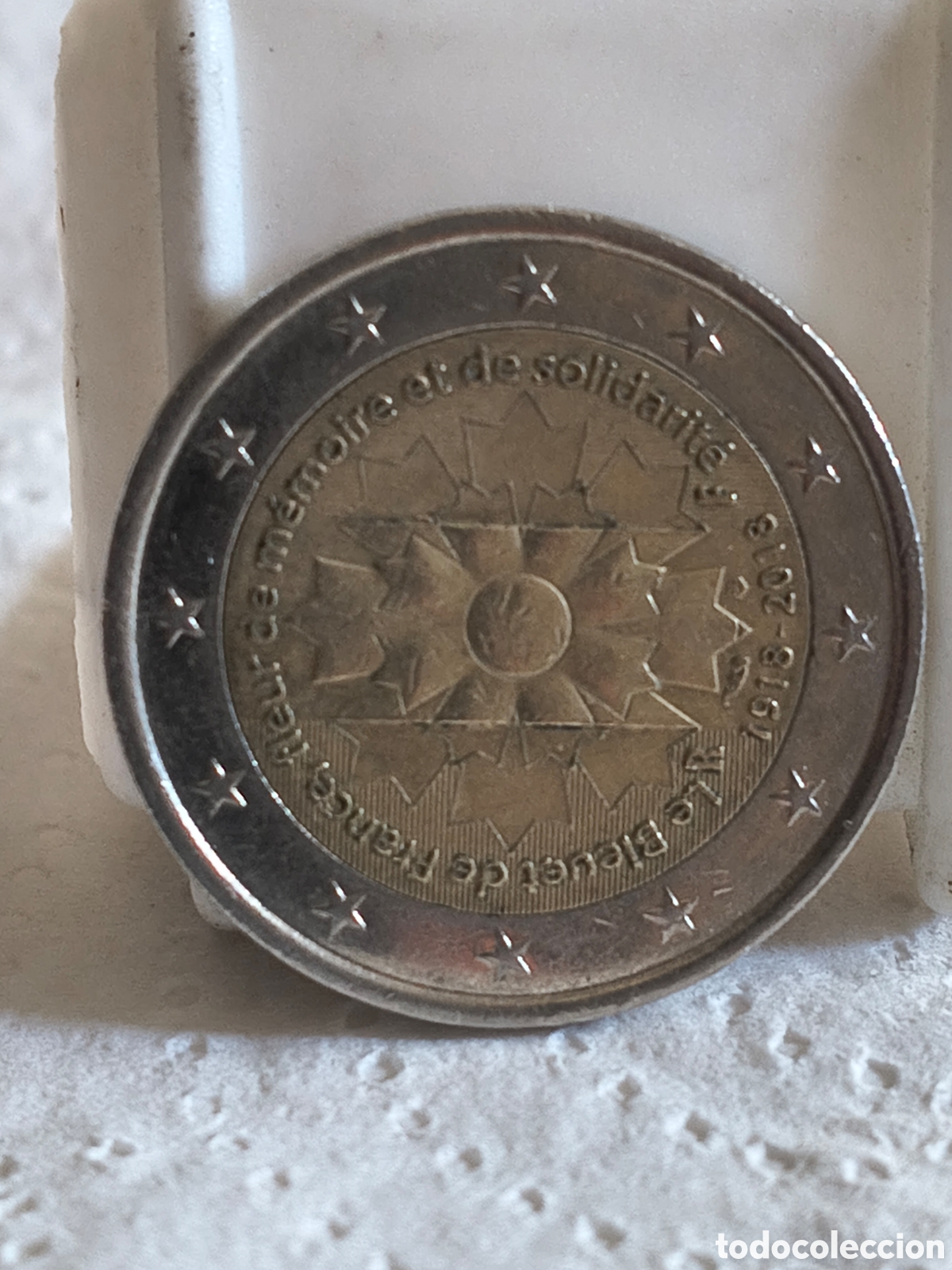 Euros: MONEDA FRANCIA 2 EURO 2018 . CONM Le Bleuet de France.100 A&Ntilde;OS 1&ordf; GUERRA MUNDIAL