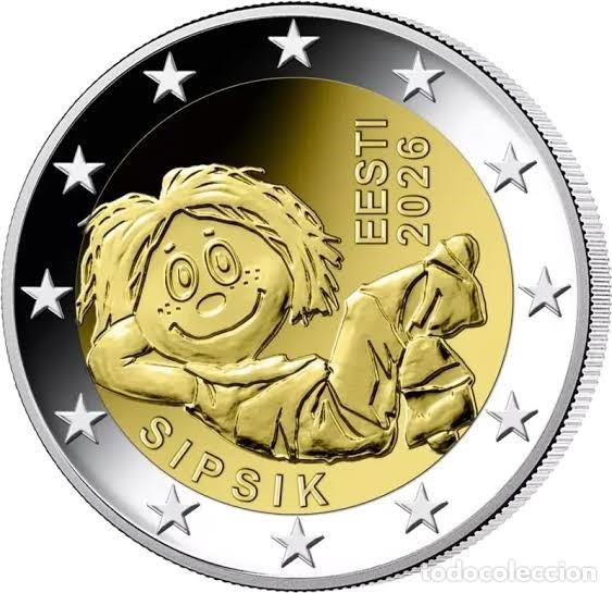 Euros: 2 euros conmemorativos Estonia 2026 &ndash; Sipsik (de cartucho)