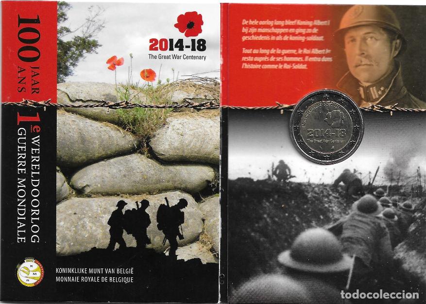 Euros: BELGICA 2014. CARTERA, COINCARD DEL CENTENARIO DE LA I GUERRA MUNDIAL.