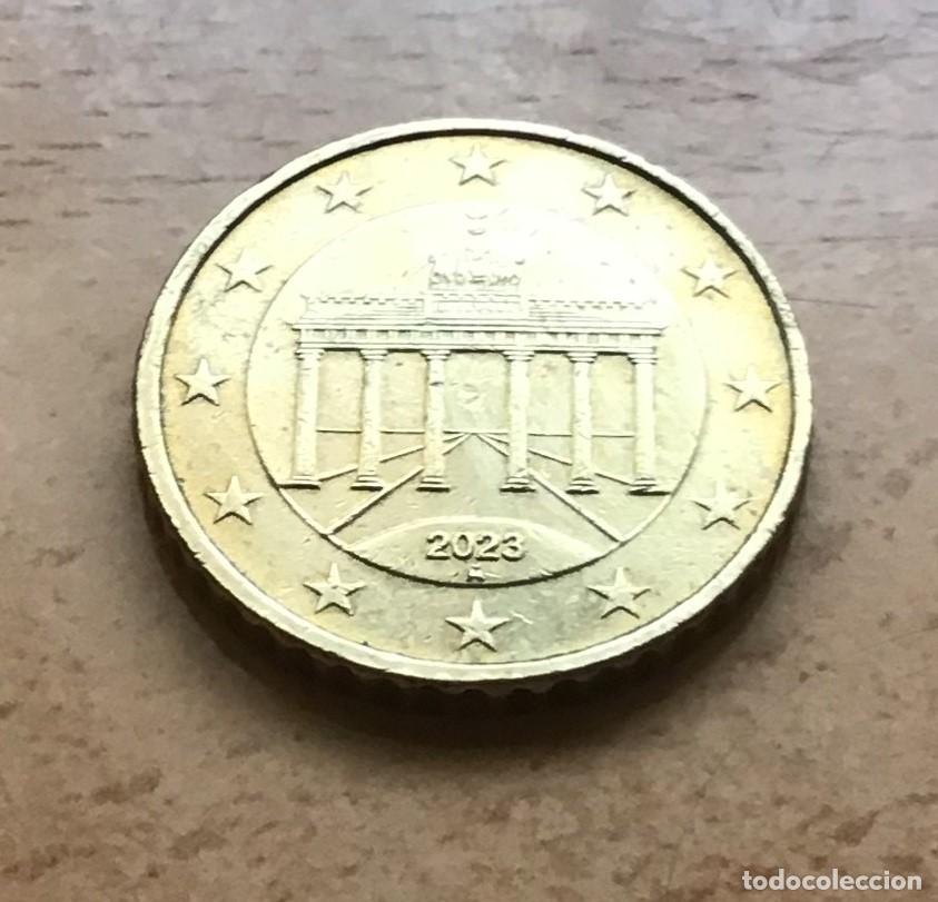 Euros: 50 c&eacute;ntimos de euro de Alemania. A&ntilde;o 2023 ceca A