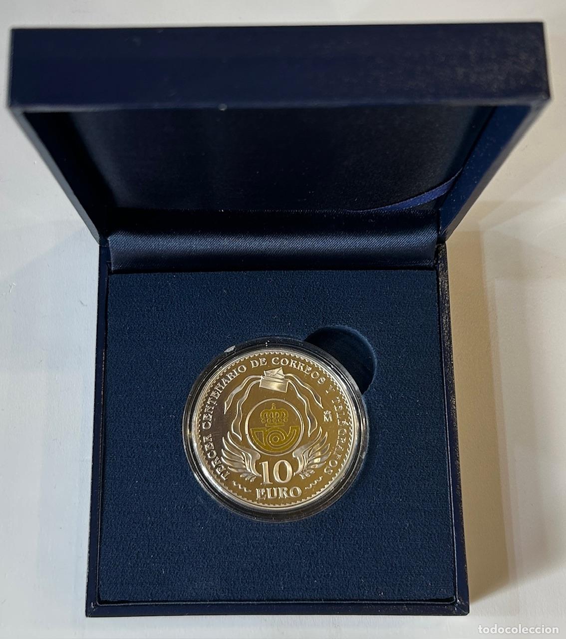 Euros: CREXP564 ESTUCHE MONEDA 300 A&Ntilde;OS DE CORREOS 10 EUROS PLATA MUY RARA
