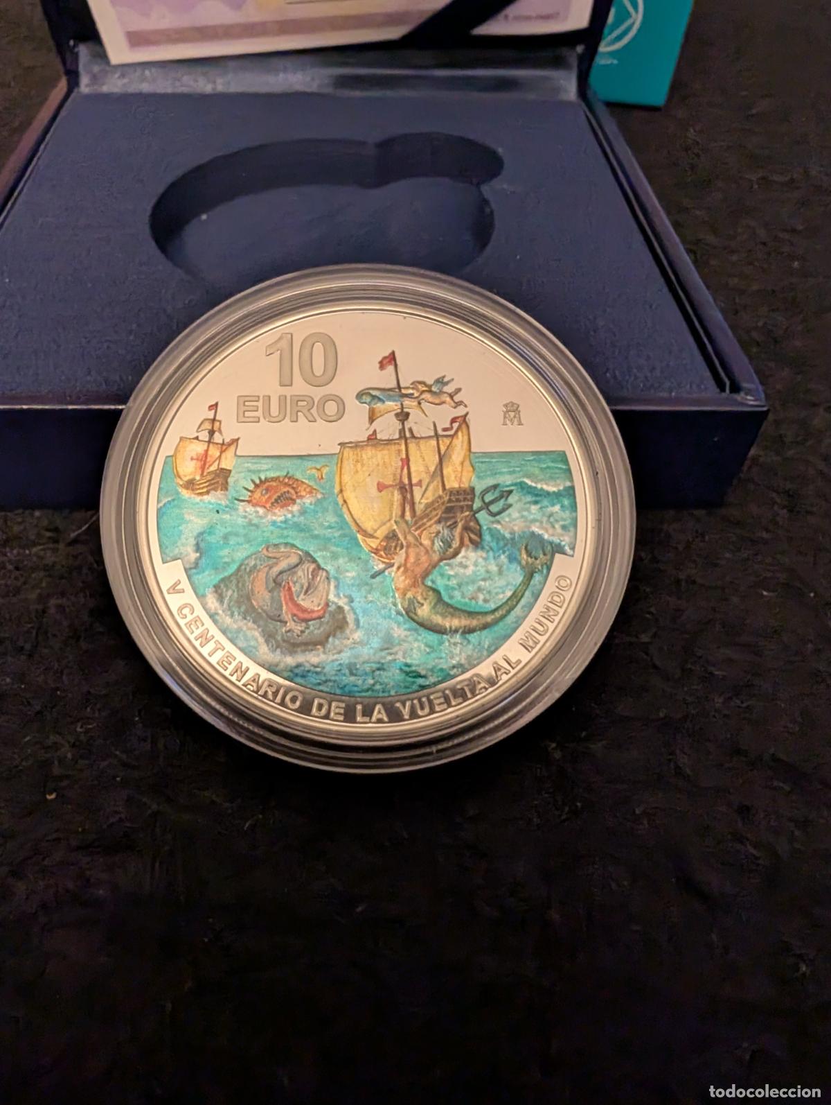 Euros: ESPA&Ntilde;A 2020. V CENTENARIO DE LA VUELTA AL MUNDO. EL MAR TENEBROSO. 10 EUROS DE PLATA