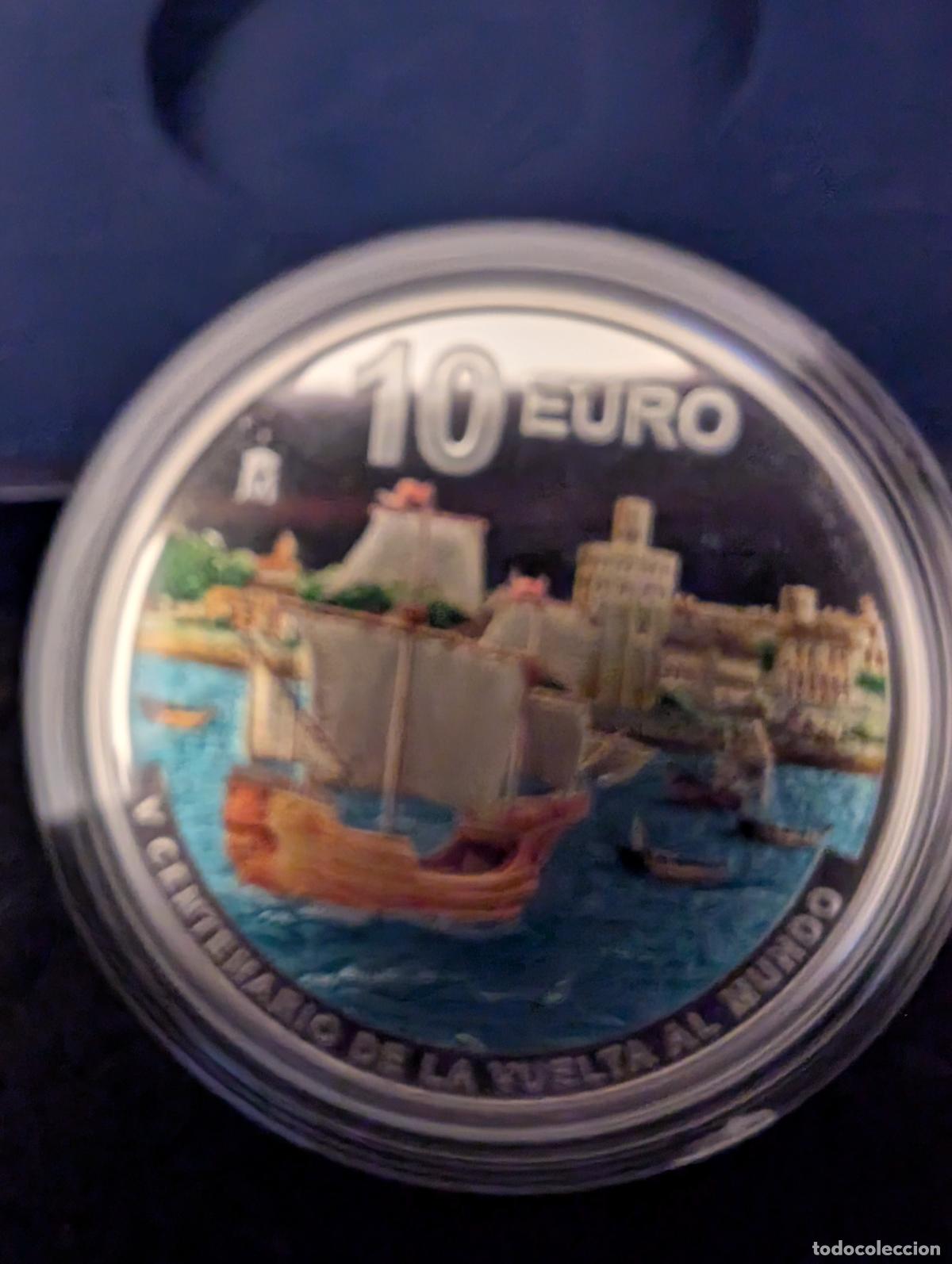 Euros: ESPA&Ntilde;A 2022. V CENTENARIO DE LA VUELTA AL MUNDO. LA LLEGADA. 10 EUROS DE PLATA