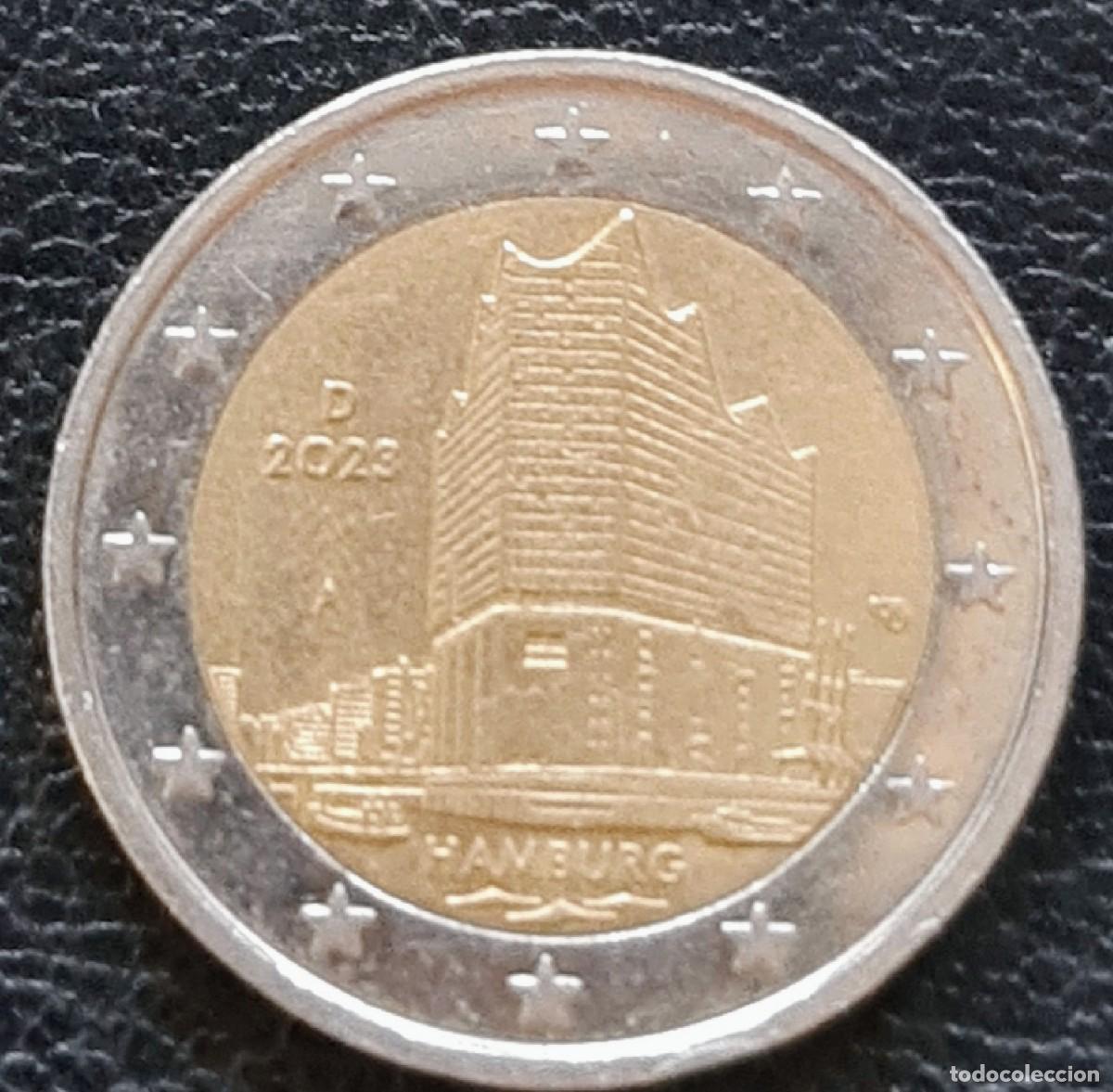 Euros: Alemania 2023 2 euros ceca A Hamburgo Filarm&oacute;nica Elba moneda conmemorativa