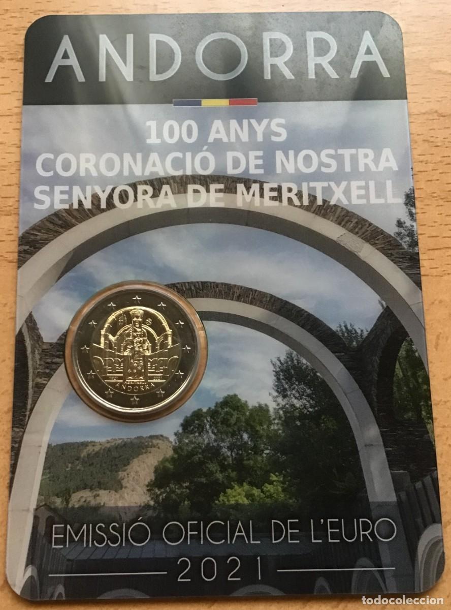 Euros: 2 euros conmemorativos de Andorra. Nuestra Se&ntilde;ora de Meritxell. A&ntilde;o 2021. Sin circular Coin card