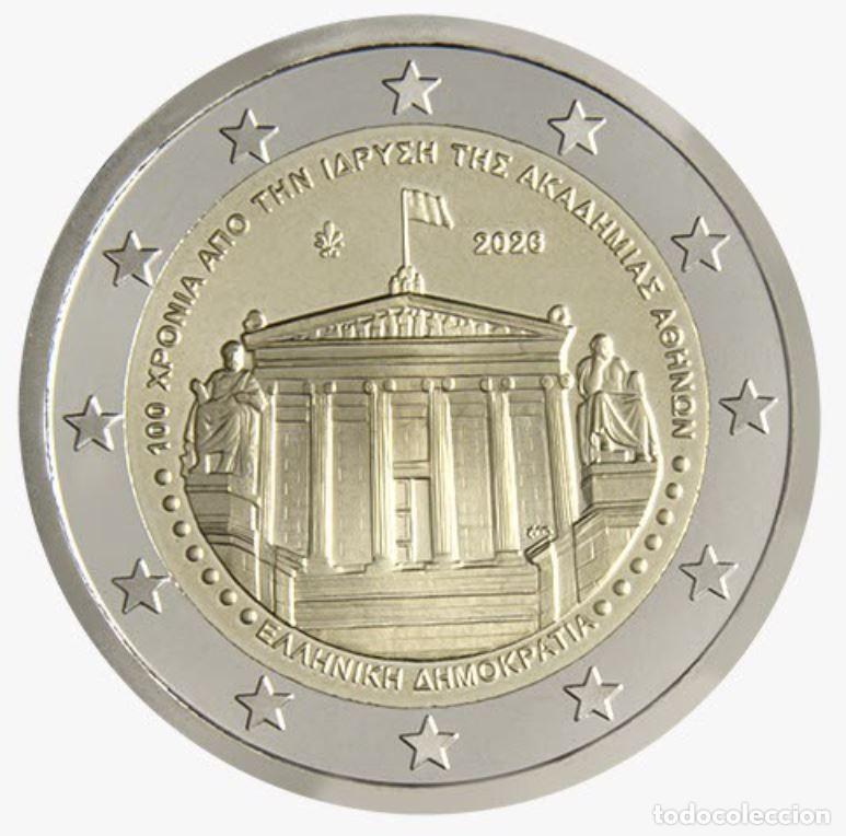 Euros: GRECIA 2 EUROS 2026 CONM. ACADEMIA DE ATENAS -