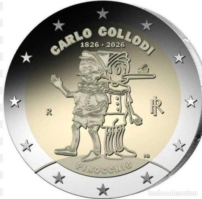 Euros: MONEDA 2 EUROS ITALIA 2026 - PINOCHO - SIN CIRCULAR