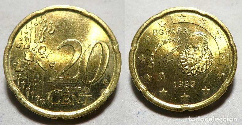Euros: Moneda de Espa&ntilde;a 20 c&eacute;ntimos de Euro 1999