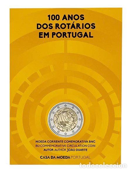 Euros: PORTUGAL 2 E. 2026 - COINCARD BU - CONM. 100 A&Ntilde;OS ROTARY CLUB DE PORTUGAL