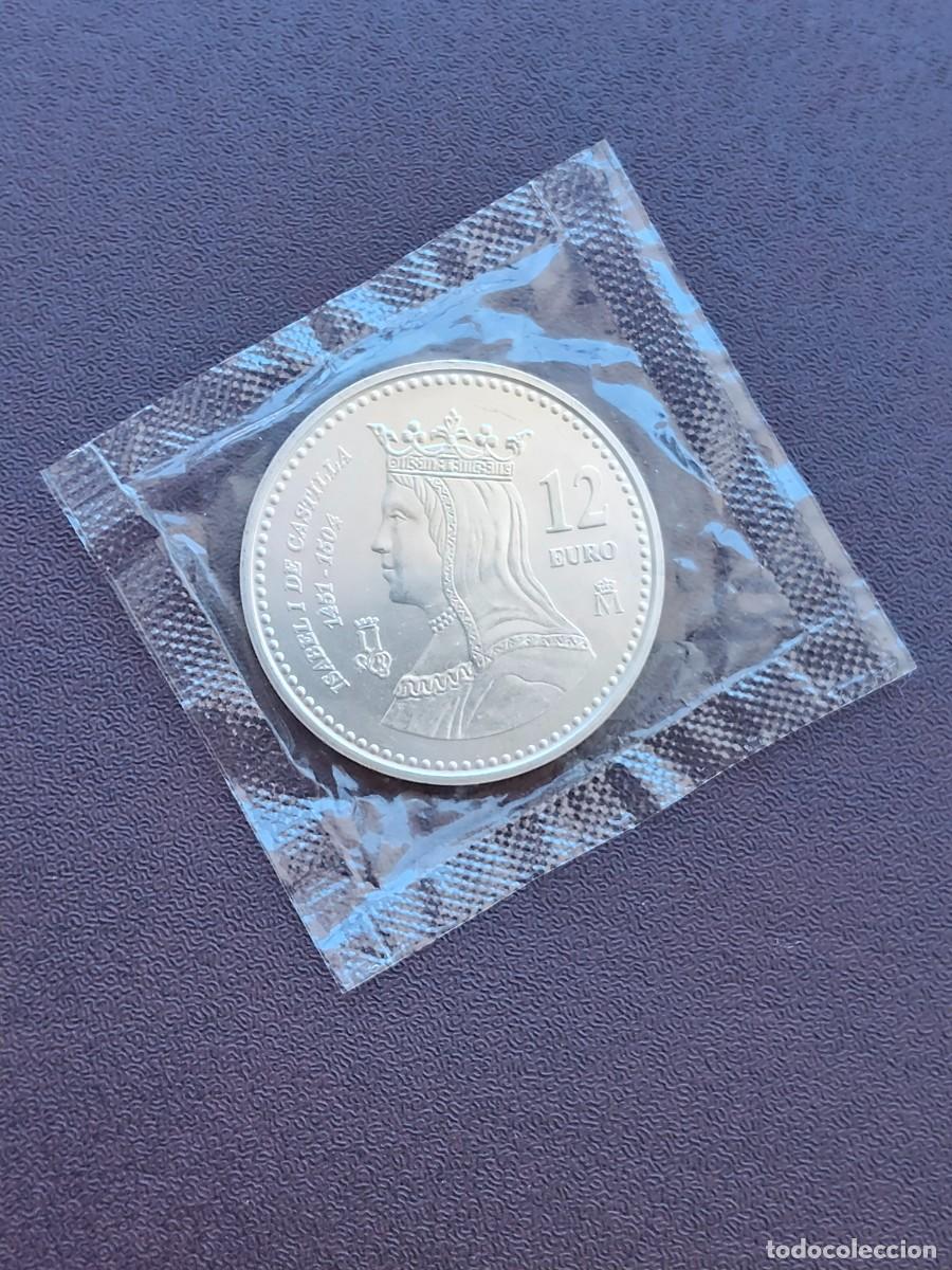 Euros: MONEDA DE 12 EUROS DE ESPA&Ntilde;A DEL A&Ntilde;O 2004.ISABEL LA CATOLICA..DE PLATA.