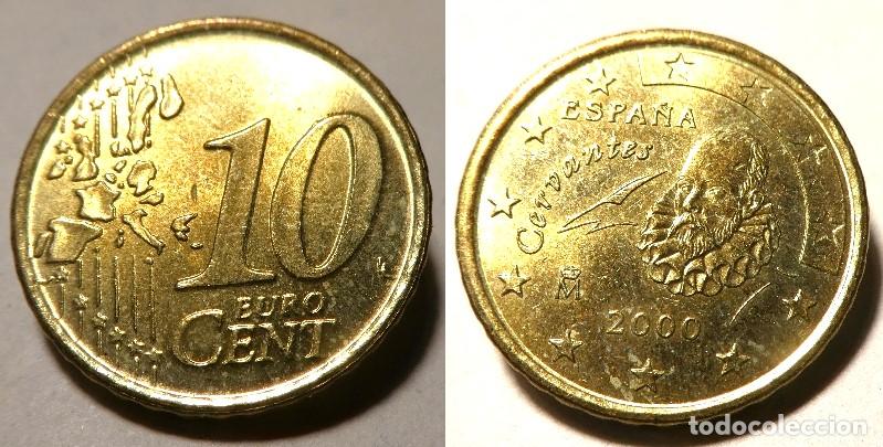 Euros: Moneda de Espa&ntilde;a 10 c&eacute;ntimos de Euro a&ntilde;o 2000 SC