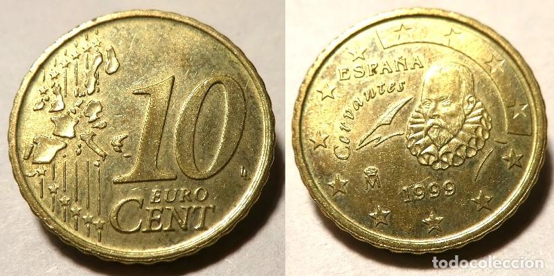 Euros: Moneda de Espa&ntilde;a 10 c&eacute;ntimos de Euro a&ntilde;o 1999 SC