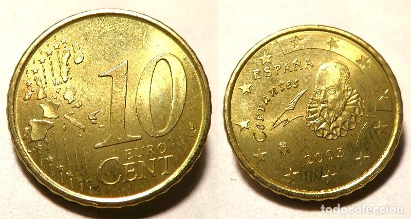 Euros: Moneda de Espa&ntilde;a 10 c&eacute;ntimos de Euro a&ntilde;o 2003 SC
