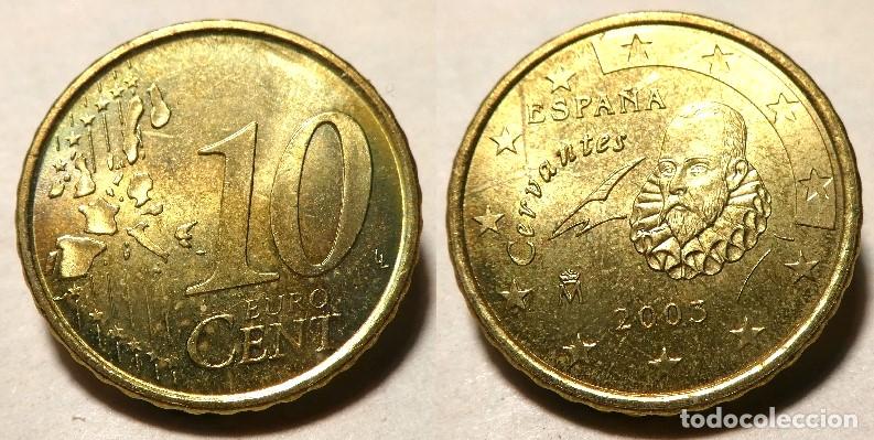 Euros: Moneda de Espa&ntilde;a 10 c&eacute;ntimos de Euro a&ntilde;o 2003 SC
