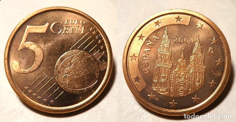 Euros: Moneda de Espa&ntilde;a 5 c&eacute;ntimos de Euro a&ntilde;o 2004 SC