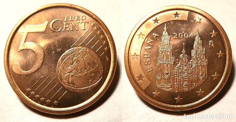 Euros: Moneda de Espa&ntilde;a 5 c&eacute;ntimos de Euro a&ntilde;o 2004 SC