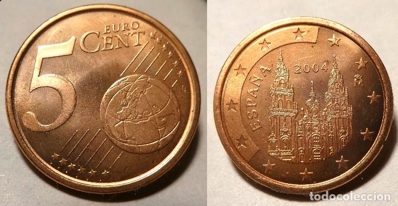 Euros: Moneda de Espa&ntilde;a 5 c&eacute;ntimos de Euro a&ntilde;o 2004 SC