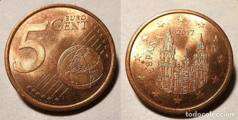 Euros: Moneda de Espa&ntilde;a 5 c&eacute;ntimos de Euro a&ntilde;o 2017 SC