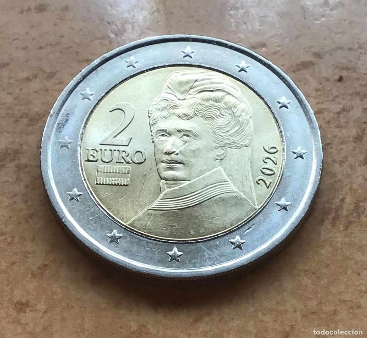 Euros: 2 euros de Austria. A&ntilde;o 2026