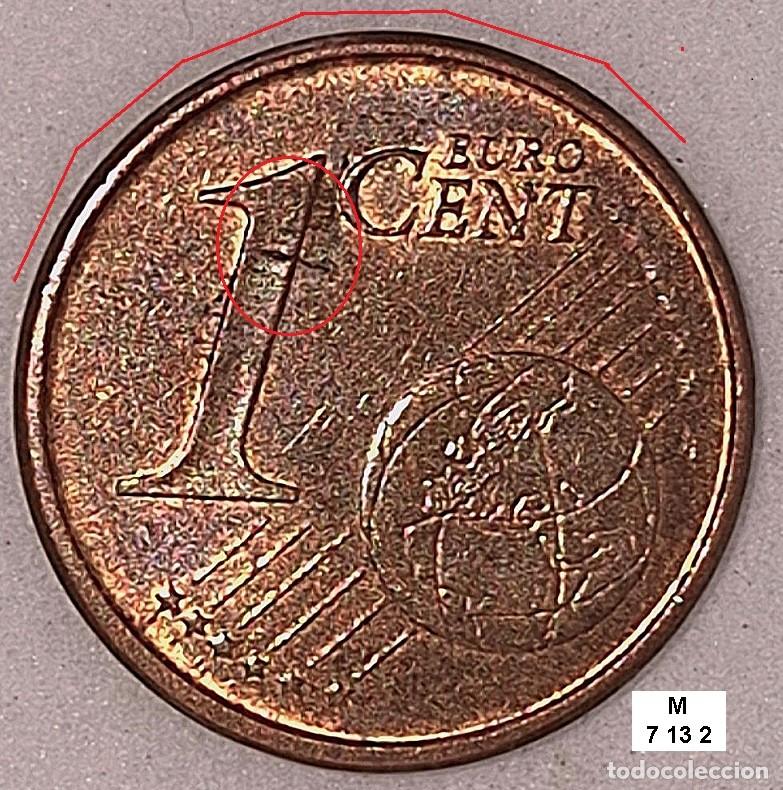 Euros: 1 c&eacute;ntimo &euro; Espa&ntilde;a 2013 con defectos en 2 caras - Foto 3