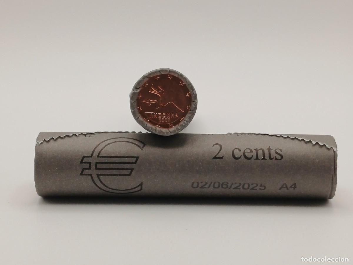 Euros: ANDORRA ROLLO 2 CENTIMOS 2025 - 50 MONEDAS - SIN CIRCULAR