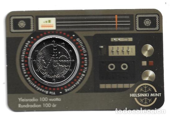 Euros: FINLANDIA 2026. COINCARD DE 2 &euro; DEDICADO A 100 A&Ntilde;OS DE RADIODIFUSION EN FINLANDIA. VERSION FINESA.