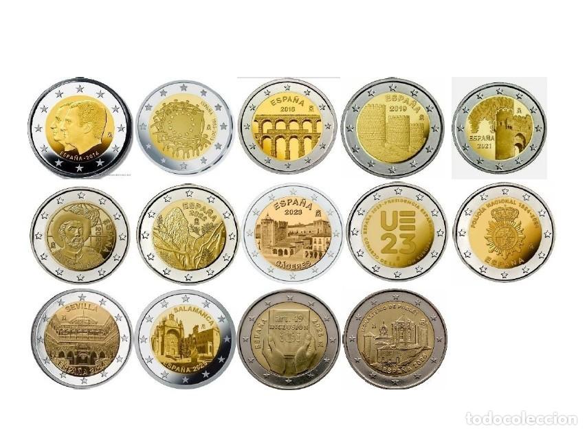 Euros: Monedas 2 Euros Espa&ntilde;a. De cartucho.
