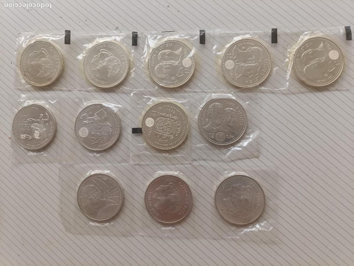 Euros: Lote de 12 monedas de 12 E precintadas