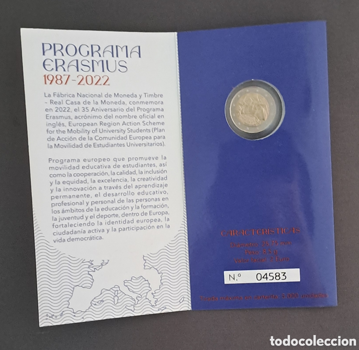 Euros: Carterita 2&euro; programa erasmus 2022 - Foto 2