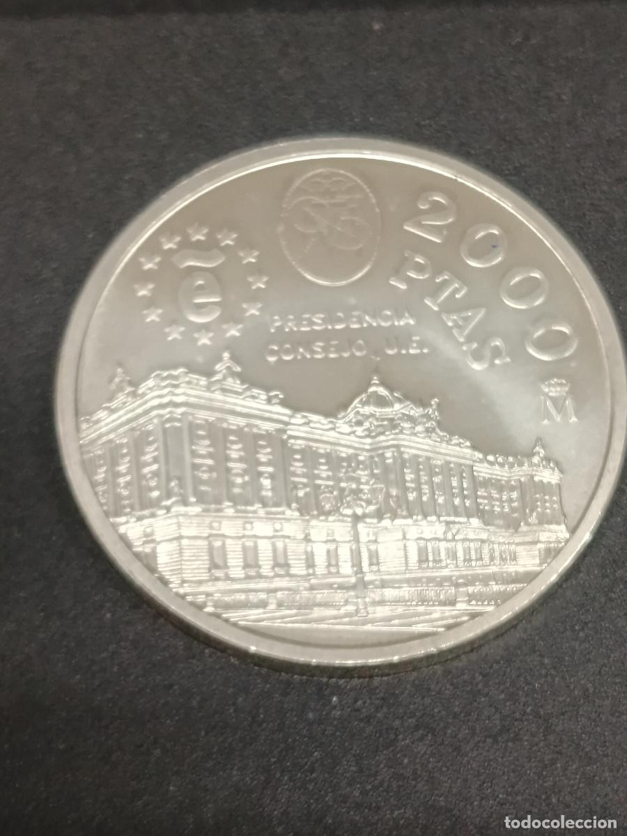 Euros: MONEDA PLATA 2000 PESETAS. 1995. PRESIDENCIA CONSEJO U.E. SIN CIRCULAR EN ESTUCHE INDIVIDUAL.