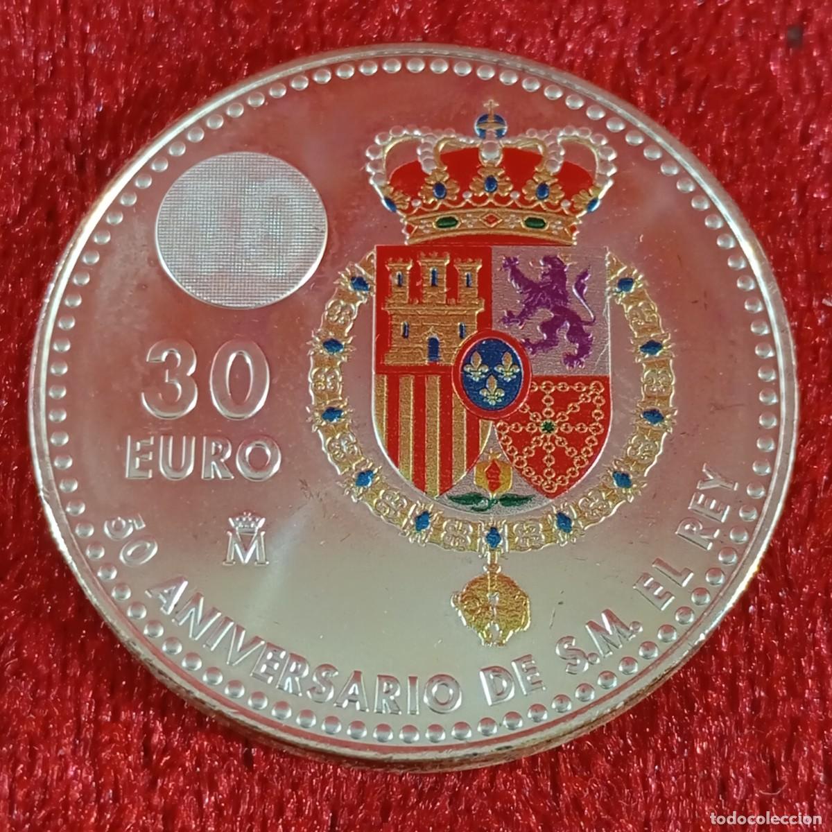 Euros: MONEDA - 30 EURO - 50 ANIVERSARIO DE S.M. EL REY - 2018 - FELIPE VI REY DE ESPA&Ntilde;A - SIN CIRCULAR / 1